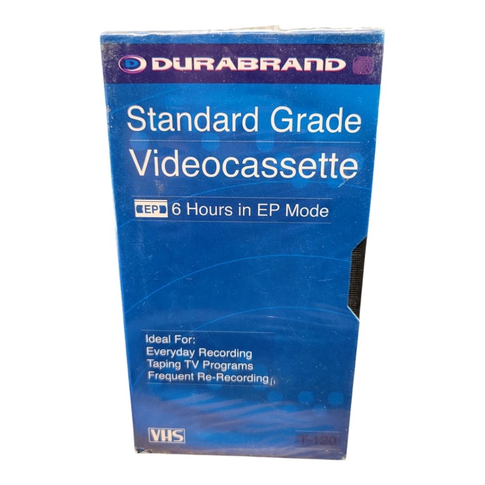 Durabrand VHS two standard tapes in original packaging T-120